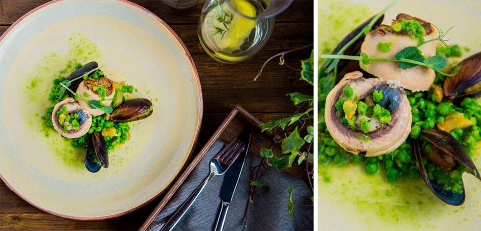 Рулет из форели с мидиями Рулет из форели с мидиями