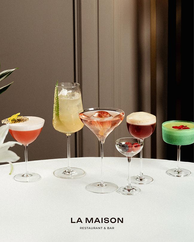 Авторські коктейлі у ресторані La Maison Авторські коктейлі у ресторані La Maison