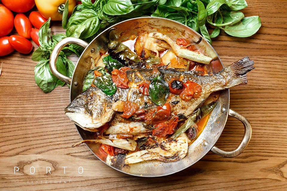 Рыбный рай: ресторан средиземноморской кухни Porto на Олимпийской Рыбный рай: ресторан средиземноморской кухни Porto на Олимпийской