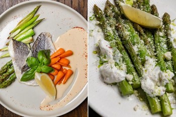 Спаржеве меню у ресторані 