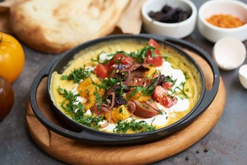 Вкусные завтраки в ресторане 